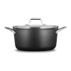 Cookware Calphalon Premier 6 Qt. Hard-Anodized Aluminum Nonstick Stock Pot In Black With Glass Lid -Weston Shop calphalon stock pots 2116260 64 1000