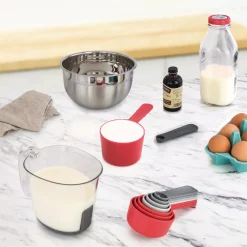 Bakeware Spectrum Magnetic Nested Measuring System, Measuring Cups & Spoons For Wet And Dry Ingredients, Measuring Cup Baking Set, Red 9 Bakeware Spectrum Magnetic Nested Measuring System, Measuring Cups & Spoons For Wet And Dry Ingredients, Measuring Cup Baking Set, Red -Weston Shop candy apple red spectrum measuring cups measuring spoons 81 22942 31 1000
