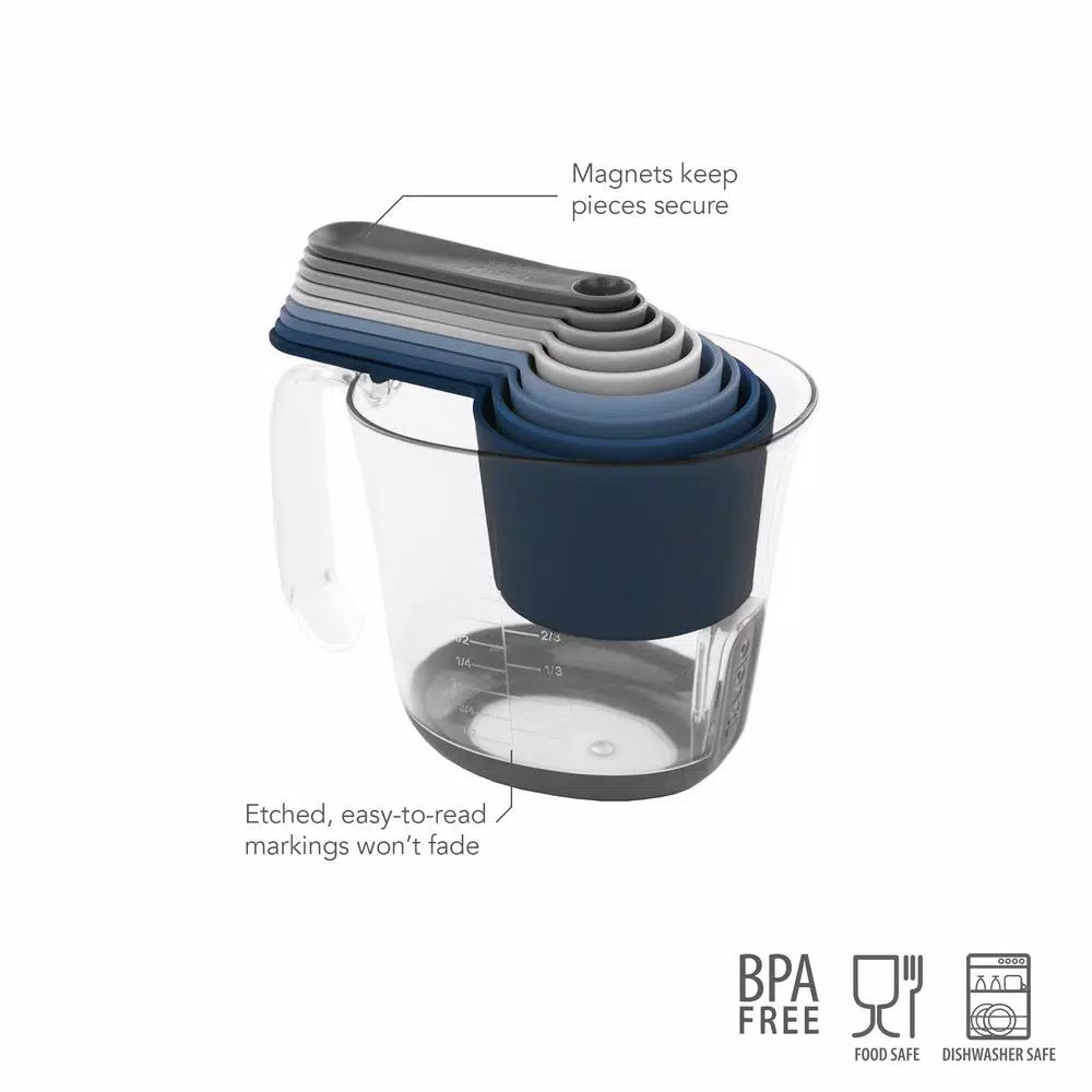 Bakeware Spectrum Magnetic Nested Measuring System, Measuring Cups & Spoons For Wet And Dry Ingredients, Measuring Cup Baking Set, Red 5 Bakeware Spectrum Magnetic Nested Measuring System, Measuring Cups & Spoons For Wet And Dry Ingredients, Measuring Cup Baking Set, Red - Image 3