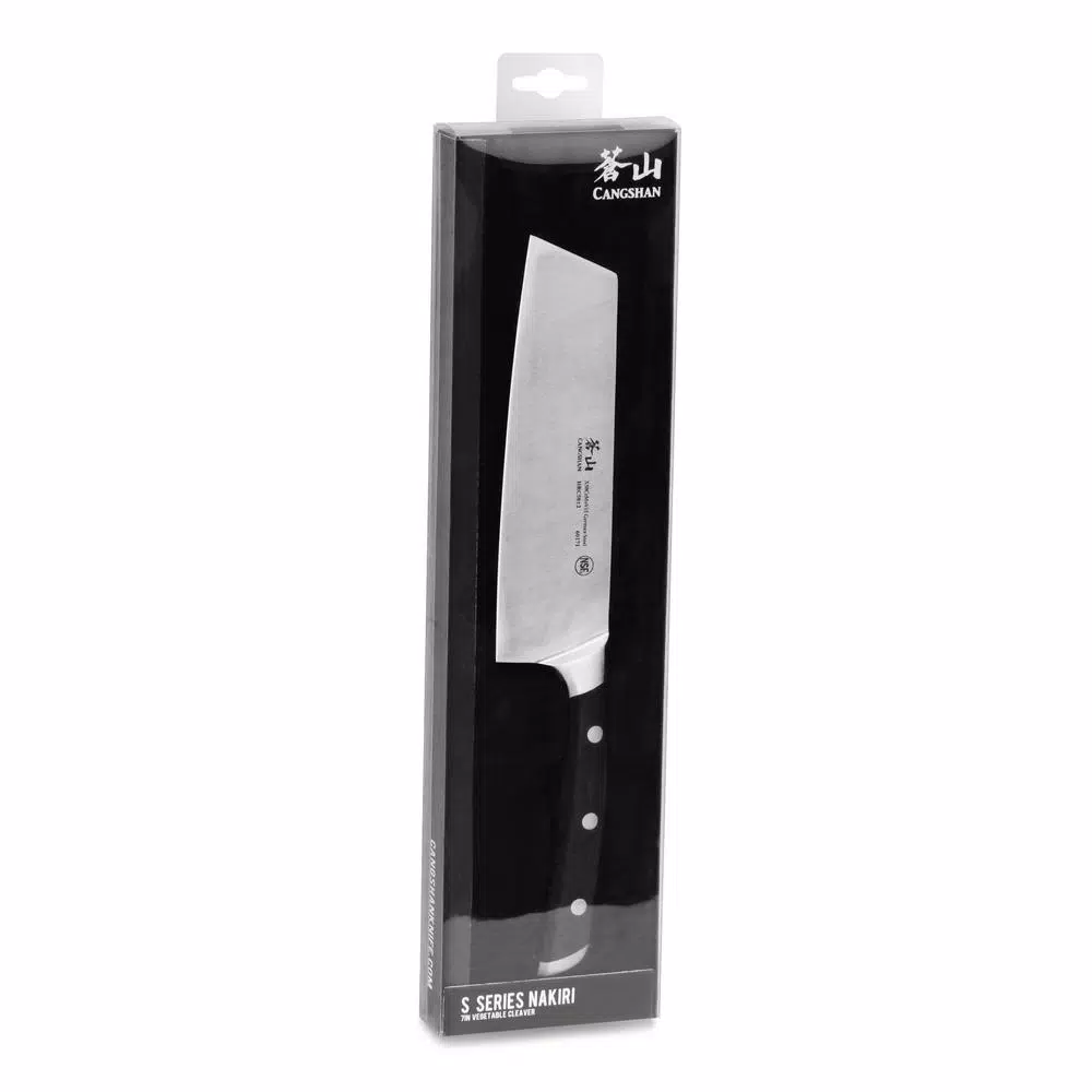 Cutlery Cangshan S Series 7 In. German Steel Forged Nakiri Vegetable Cleaver 7 Cutlery Cangshan S Series 7 In. German Steel Forged Nakiri Vegetable Cleaver - Image 5