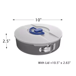 Alternative view of Bakeware Classic Cuisine 10 In. Nonstick Springform Cake Pan And Lid Set (2-Piece)