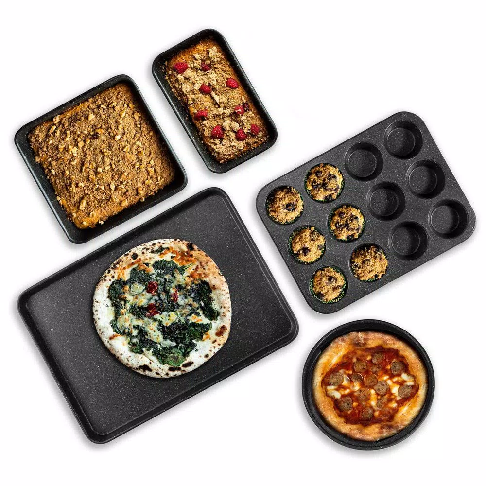 GRANITESTONE Pro 0.8MM Gauge Titanium Diamond Infused Non-Stick 5 Piece Bakeware Set 3 GRANITESTONE Pro 0.8MM Gauge Titanium Diamond Infused Non-Stick 5 Piece Bakeware Set