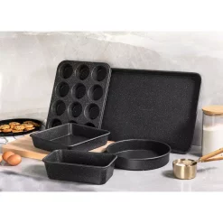 Alternative view of GRANITESTONE Pro 0.8MM Gauge Titanium Diamond Infused Non-Stick 5 Piece Bakeware Set