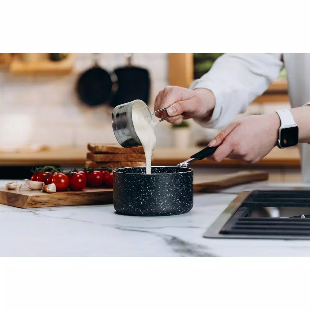 GRANITESTONE 5-Piece Aluminum StackMaster Non-Stick Diamond Infused Mini Cookware Set 7 GRANITESTONE 5-Piece Aluminum StackMaster Non-Stick Diamond Infused Mini Cookware Set - Image 5