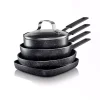 GRANITESTONE 5-Piece Aluminum StackMaster Non-Stick Diamond Infused Mini Cookware Set 2 GRANITESTONE 5-Piece Aluminum StackMaster Non-Stick Diamond Infused Mini Cookware Set -Weston Shop charcoal granitestone cookware sets 2716 64 1000