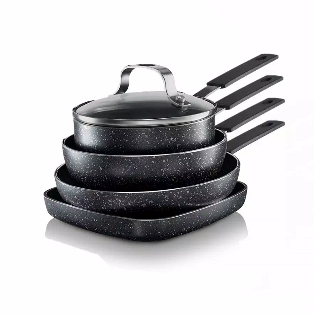 GRANITESTONE 5-Piece Aluminum StackMaster Non-Stick Diamond Infused Mini Cookware Set 3 GRANITESTONE 5-Piece Aluminum StackMaster Non-Stick Diamond Infused Mini Cookware Set