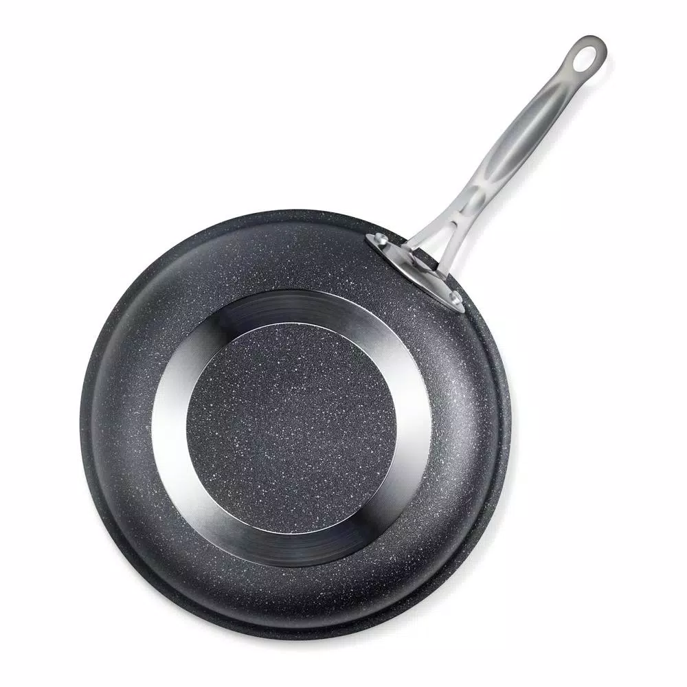 Cookware GRANITESTONE 12 In. Aluminum Ultra-Durable Non-Stick Diamond Infused Round Fry Pan 4 Cookware GRANITESTONE 12 In. Aluminum Ultra-Durable Non-Stick Diamond Infused Round Fry Pan - Image 2