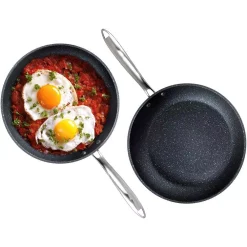 Cookware GRANITESTONE Pro 10 In. And 11.5 In. Aluminum Ultra-Nonstick Hard Anodized Diamond Infused Induction Capable Fry Pan Set (2-Piece) 10 Cookware GRANITESTONE Pro 10 In. And 11.5 In. Aluminum Ultra-Nonstick Hard Anodized Diamond Infused Induction Capable Fry Pan Set (2-Piece) -Weston Shop charcoal granitestone skillets 2638 4f 1000