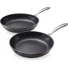 Cookware GRANITESTONE Pro 10 In. And 11.5 In. Aluminum Ultra-Nonstick Hard Anodized Diamond Infused Induction Capable Fry Pan Set (2-Piece) 1 Cookware GRANITESTONE Pro 10 In. And 11.5 In. Aluminum Ultra-Nonstick Hard Anodized Diamond Infused Induction Capable Fry Pan Set (2-Piece) -Weston Shop charcoal granitestone skillets 2638 64 1000