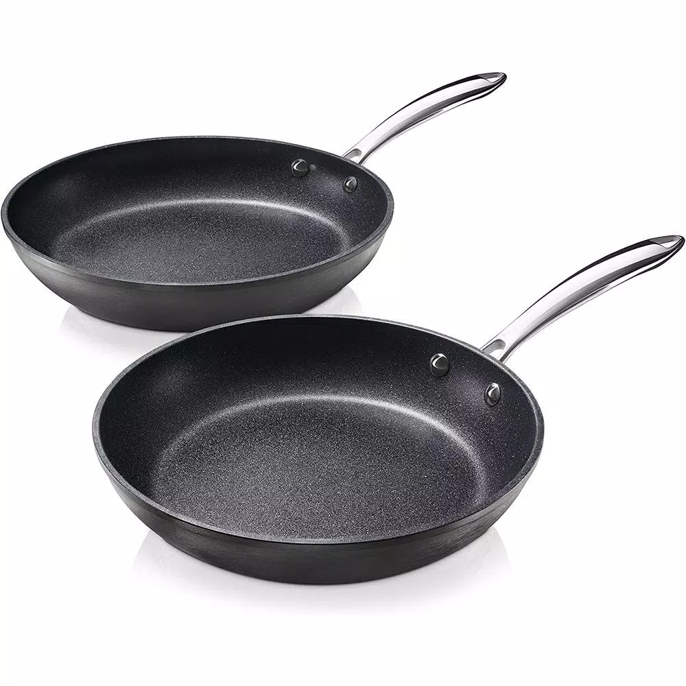 Cookware GRANITESTONE Pro 10 In. And 11.5 In. Aluminum Ultra-Nonstick Hard Anodized Diamond Infused Induction Capable Fry Pan Set (2-Piece) 3 Cookware GRANITESTONE Pro 10 In. And 11.5 In. Aluminum Ultra-Nonstick Hard Anodized Diamond Infused Induction Capable Fry Pan Set (2-Piece)