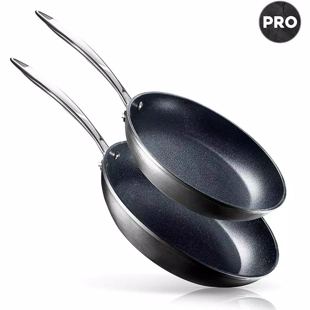 Cookware GRANITESTONE Pro 10 In. And 11.5 In. Aluminum Ultra-Nonstick Hard Anodized Diamond Infused Induction Capable Fry Pan Set (2-Piece) 8 Cookware GRANITESTONE Pro 10 In. And 11.5 In. Aluminum Ultra-Nonstick Hard Anodized Diamond Infused Induction Capable Fry Pan Set (2-Piece) - Image 6