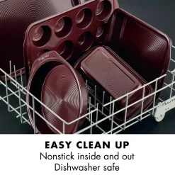 Alternative view of Circulon Bakeware Nonstick Cookie Pan, 10-Inch X 15-Inch, Merlot