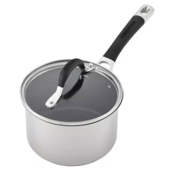 Cookware Circulon Momentum 2 Qt. Stainless Steel Nonstick Sauce Pan With Glass Lid 10 Cookware Circulon Momentum 2 Qt. Stainless Steel Nonstick Sauce Pan With Glass Lid -Weston Shop circulon sauce pans 78006 c3 1000