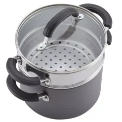Cookware Circulon Promotional 3 Qt. Hard-Anodized Aluminum Nonstick Sauce Pot In Black With Glass Lid 11 Cookware Circulon Promotional 3 Qt. Hard-Anodized Aluminum Nonstick Sauce Pot In Black With Glass Lid -Weston Shop circulon sauce pans 84207 4f 1000