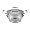 Cookware Circulon 2 Qt. Stainless Steel Stovetop Steamers With Glass Lid -Weston Shop circulon stock pots 70135 64 1000
