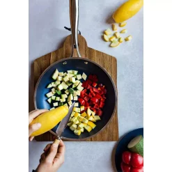 Cookware GRANITESTONE Classic Blue 12 In. Aluminum Ultra-Durable Non-Stick Diamond Infused Fry Pan -Weston Shop classic blue granitestone skillets 7071 4f 1000