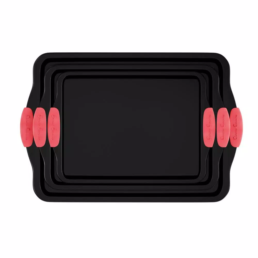 Bakeware Classic Cuisine 3-Piece Cookie Sheet Set 4 Bakeware Classic Cuisine 3-Piece Cookie Sheet Set - Image 2