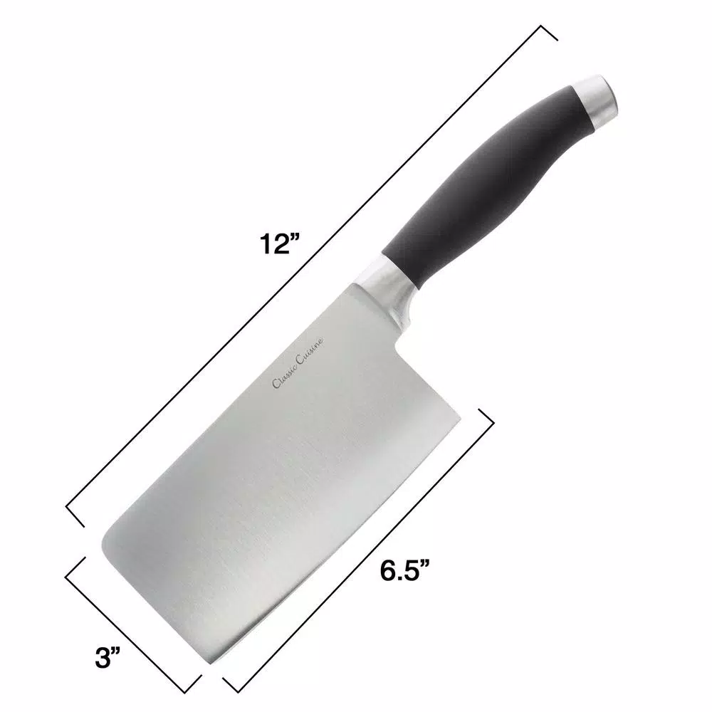 Cutlery Classic Cuisine 6.5 In. Stainless Steel Chopper Cleaver Knife - Image 3