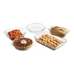 Bakeware Libbey Baker’s Premium 5-Piece Assorted Glass Baker Set