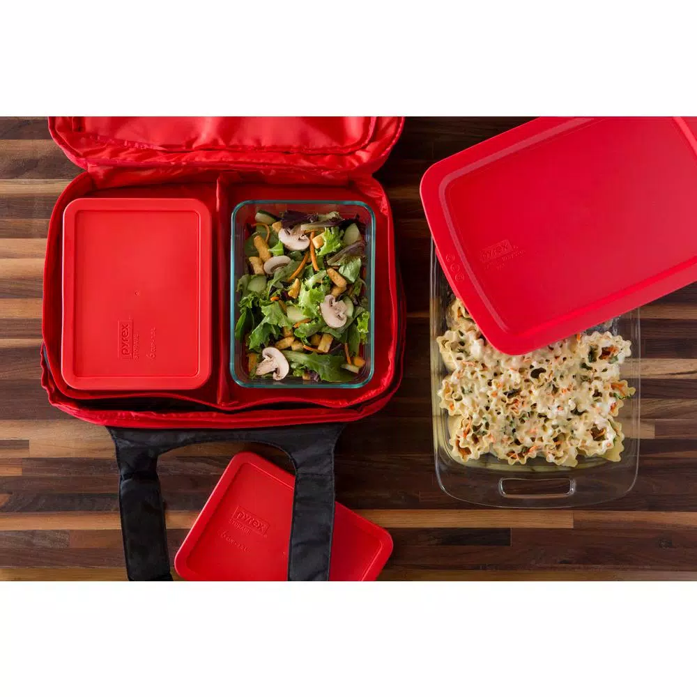 Pyrex Easy Grab 9-Piece Glass Bakeware And Storage Set 5 Pyrex Easy Grab 9-Piece Glass Bakeware And Storage Set - Image 3