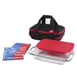 Pyrex Easy Grab 9-Piece Glass Bakeware And Storage Set