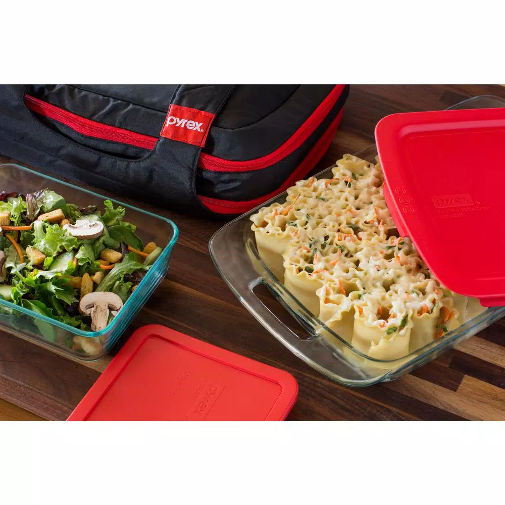 Pyrex Easy Grab 9-Piece Glass Bakeware And Storage Set 6 Pyrex Easy Grab 9-Piece Glass Bakeware And Storage Set - Image 4