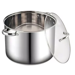 Cookware Cook N Home 16 Qt. Stainless Steel Stock Pot With Glass Lid -Weston Shop cook n home stock pots 02527 4f 1000