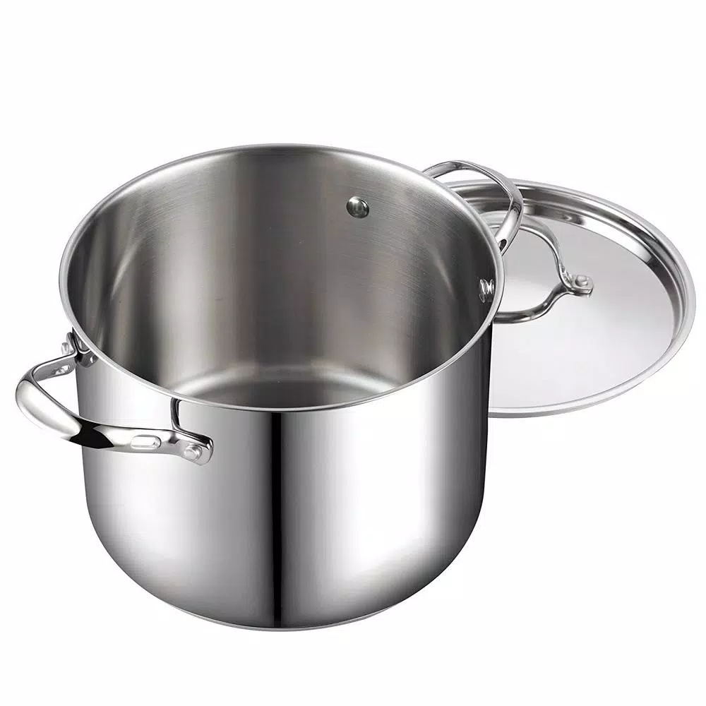 Cookware Cooks Standard Classic 12 Qt. Stainless Steel Stock Pot With Lid 4 Cookware Cooks Standard Classic 12 Qt. Stainless Steel Stock Pot With Lid - Image 2