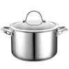 Cookware Cooks Standard Classic 6 Qt. Stainless Steel Stock Pot With Glass Lid -Weston Shop cooks standard stock pots nc 00350 64 1000