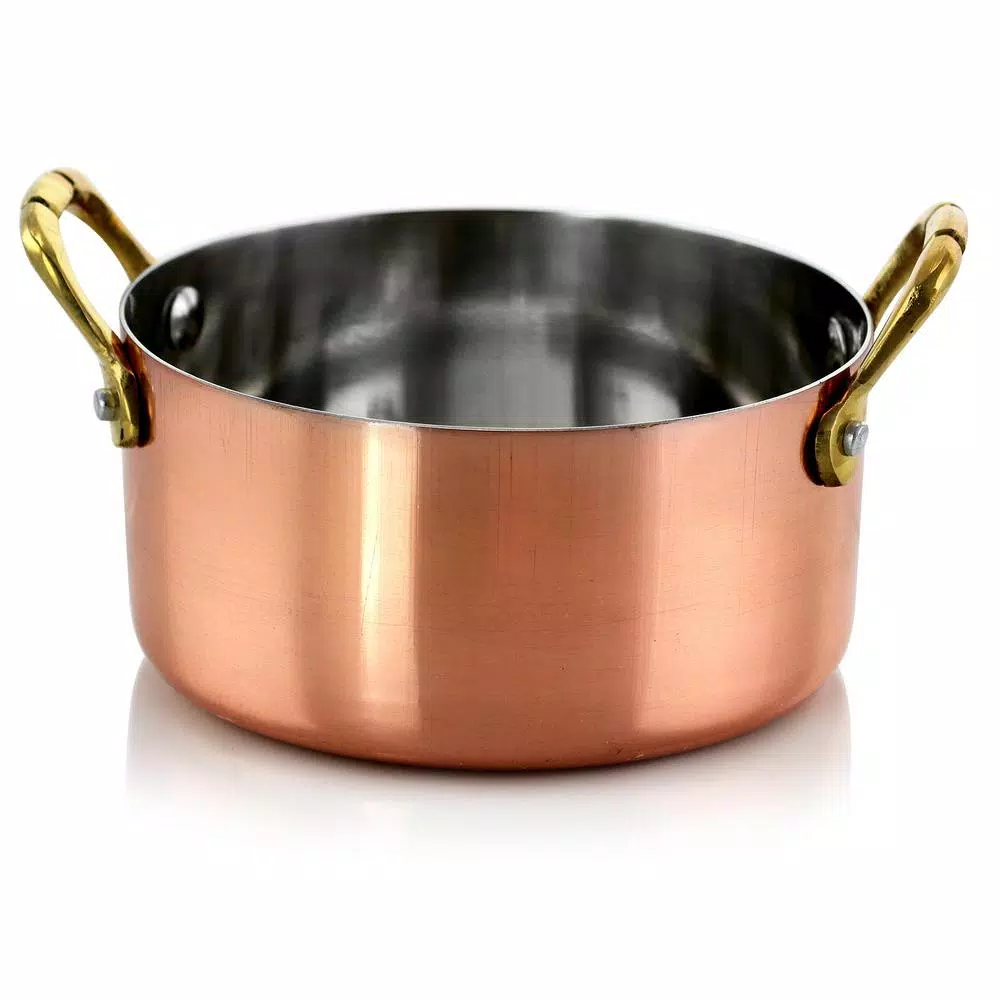 Cookware Gibson Home Rembrandt 0.5 Qt. Round Stainless Steel Dutch Oven In Copper 6-Pack 7 Cookware Gibson Home Rembrandt 0.5 Qt. Round Stainless Steel Dutch Oven In Copper 6-Pack - Image 5