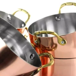 Cookware Gibson Home Rembrandt 0.5 Qt. Round Stainless Steel Dutch Oven In Copper 6-Pack 9 Cookware Gibson Home Rembrandt 0.5 Qt. Round Stainless Steel Dutch Oven In Copper 6-Pack -Weston Shop copper gibson home dutch ovens braisers 985106010m 4f 1000