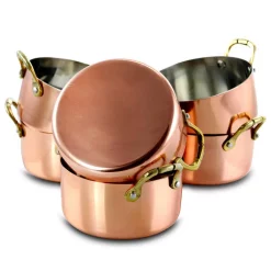 Cookware Gibson Home Rembrandt 0.5 Qt. Round Stainless Steel Dutch Oven In Copper 6-Pack 8 Cookware Gibson Home Rembrandt 0.5 Qt. Round Stainless Steel Dutch Oven In Copper 6-Pack -Weston Shop copper gibson home dutch ovens braisers 985106010m c3 1000