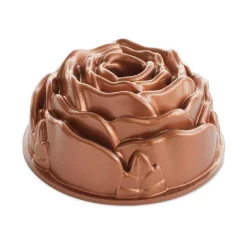 Bakeware Nordic Ware Aluminum Rose Fluted Cake Pan