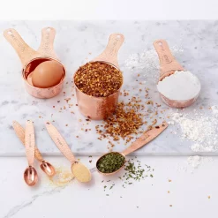 Alternative view of Bakeware Old Dutch Solid Copper Measuring Cups And Measuring Spoons (Set Of 8)