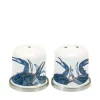 Kitchen Gadgets & Tools Golden Rabbit Blue Crab Enamelware Salt And Pepper Shakers (Set Of 2)