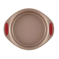 Rachael Ray Cucina 10-Piece Latte And Cranberry Bakeware Set -Weston Shop cranberry red and latte rachael ray bakeware sets 52410 1f 1000