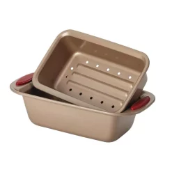Alternative view of Rachael Ray Cucina 10-Piece Latte And Cranberry Bakeware Set