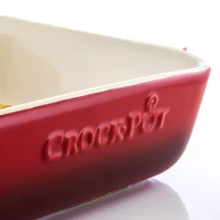 Alternative view of Bakeware Crock-Pot Artisan 5.6 Qt. Red Stoneware Bake Pan