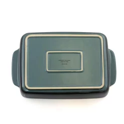 Alternative view of Bakeware Crock-Pot Artisan 4 Qt. Blue Stoneware Bake Pan