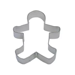 Bakeware CybrTrayd 12-Piece 5 In. Gingerbread Boy Tinplate Steel Cookie Cutter & Recipe