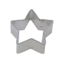 Bakeware CybrTrayd 12-Piece 2 In. Star Tinplated Steel Cookie Cutter & Cookie Recipe