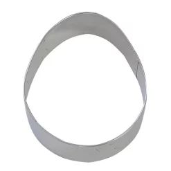Bakeware CybrTrayd 12-Piece 4 In. Easter Egg Tinplated Steel Cookie Cutter & Recipe