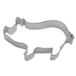 Bakeware CybrTrayd 12-Piece 3.75 In. Pig Tinplated Steel Cookie Cutter And Cookie Recipe