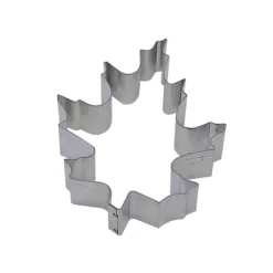 Bakeware CybrTrayd 12-Piece 3.5 In. Oak Leaf Tinplated Steel Cookie Cutter And Recipe
