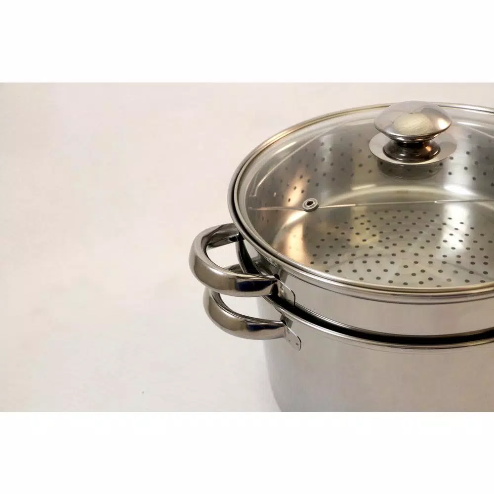 Cookware ExcelSteel 8 Qt. 4-Piece 18/10 Stainless Steel Multi-Cooker With Baskets And Lid 8 Cookware ExcelSteel 8 Qt. 4-Piece 18/10 Stainless Steel Multi-Cooker With Baskets And Lid - Image 6
