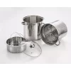 Cookware ExcelSteel 16 Qt. Professional 18/10 Stainless Steel Multi-Cooker With Lid (4-Piece) -Weston Shop excelsteel stock pots 558 64 1000