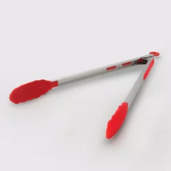 Kitchen Utensils ExcelSteel 12 In. Stainless Steel Red Silicone Tongs W/ Stay Cool Handle(Set Of 2) 10 Kitchen Utensils ExcelSteel 12 In. Stainless Steel Red Silicone Tongs W/ Stay Cool Handle(Set Of 2) -Weston Shop excelsteel tongs 083a2 1f 1000
