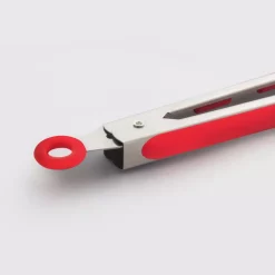 Kitchen Utensils ExcelSteel 12 In. Stainless Steel Red Silicone Tongs W/ Stay Cool Handle(Set Of 2) 9 Kitchen Utensils ExcelSteel 12 In. Stainless Steel Red Silicone Tongs W/ Stay Cool Handle(Set Of 2) -Weston Shop excelsteel tongs 083a2 4f 1000
