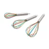 Kitchen Utensils ExcelSteel Stainless Steel Tri-Color Mixing Whisks (Set Of 3)