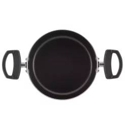 Cookware Farberware Neat Nest Space Saving 1.5 Qt. Aluminum Nonstick Sauce Pot In Black With Glass Lid -Weston Shop farberware sauce pans 20466 a0 1000